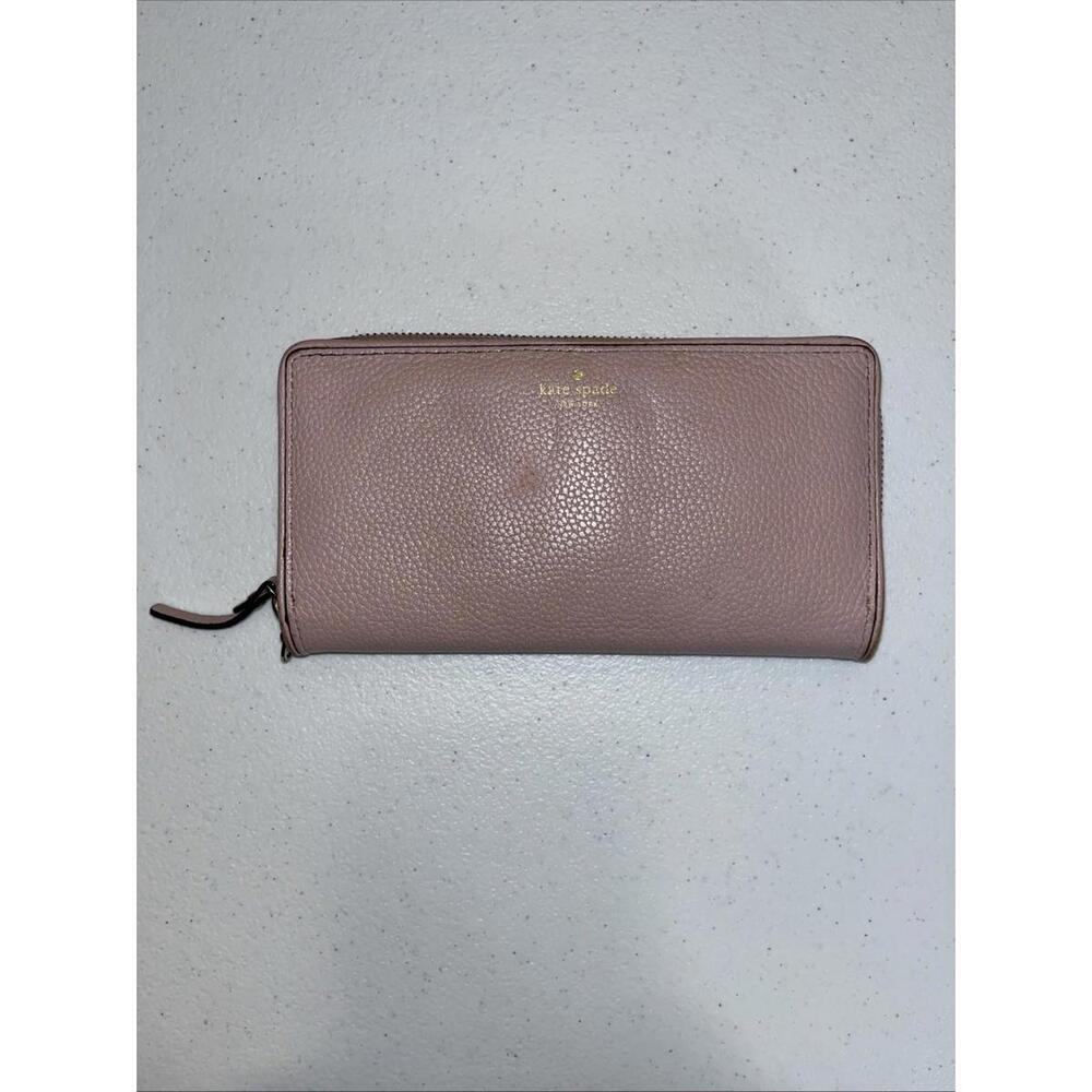Kate Spade Clutch Wallet Long Wallet Pink Woman Authentic